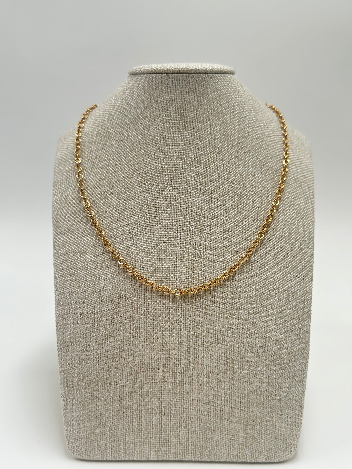 Collar de oro 10k tejido de cadena