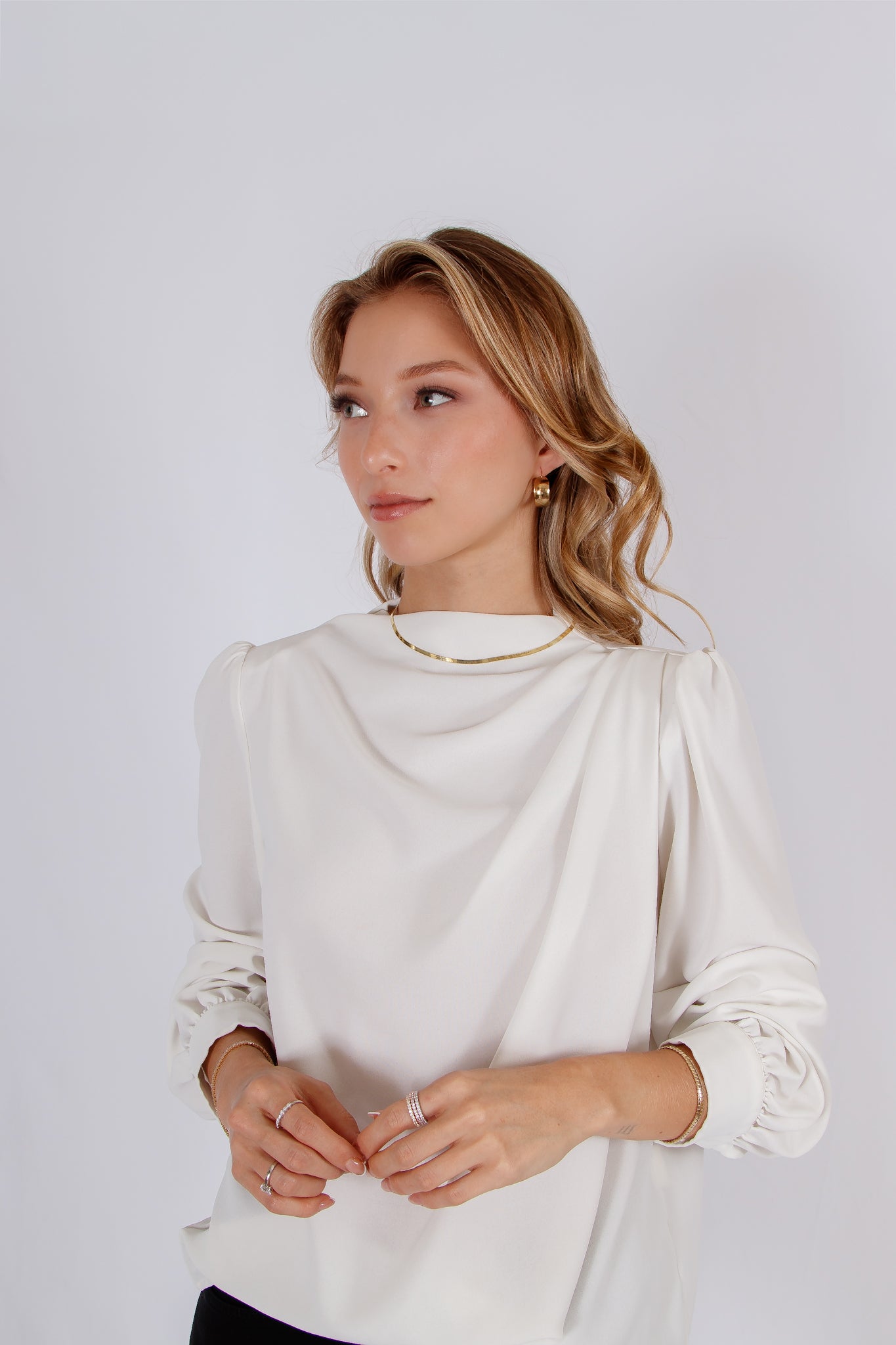 Collar de oro 10k planchado