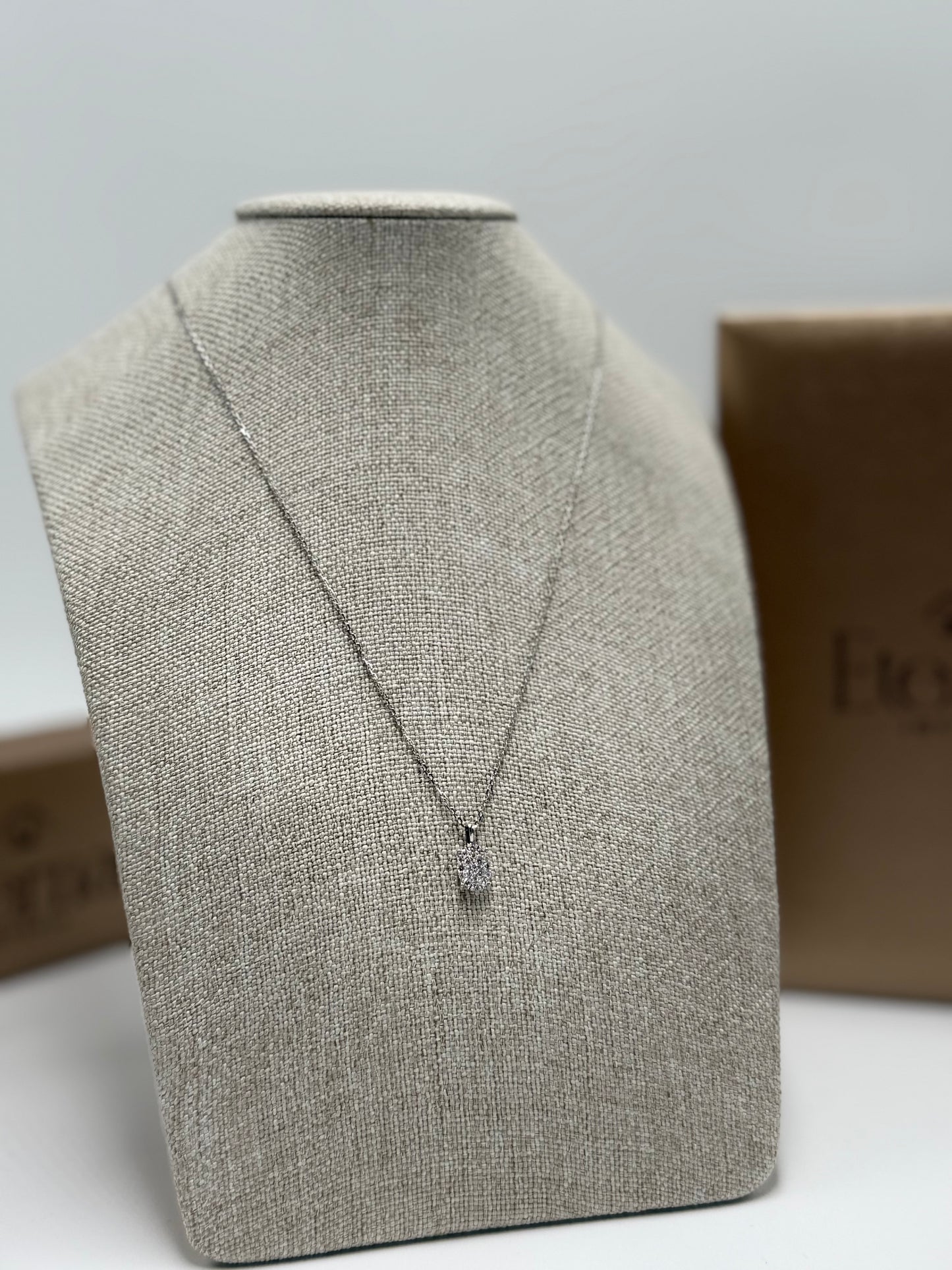 Collar Diamante natural 14K