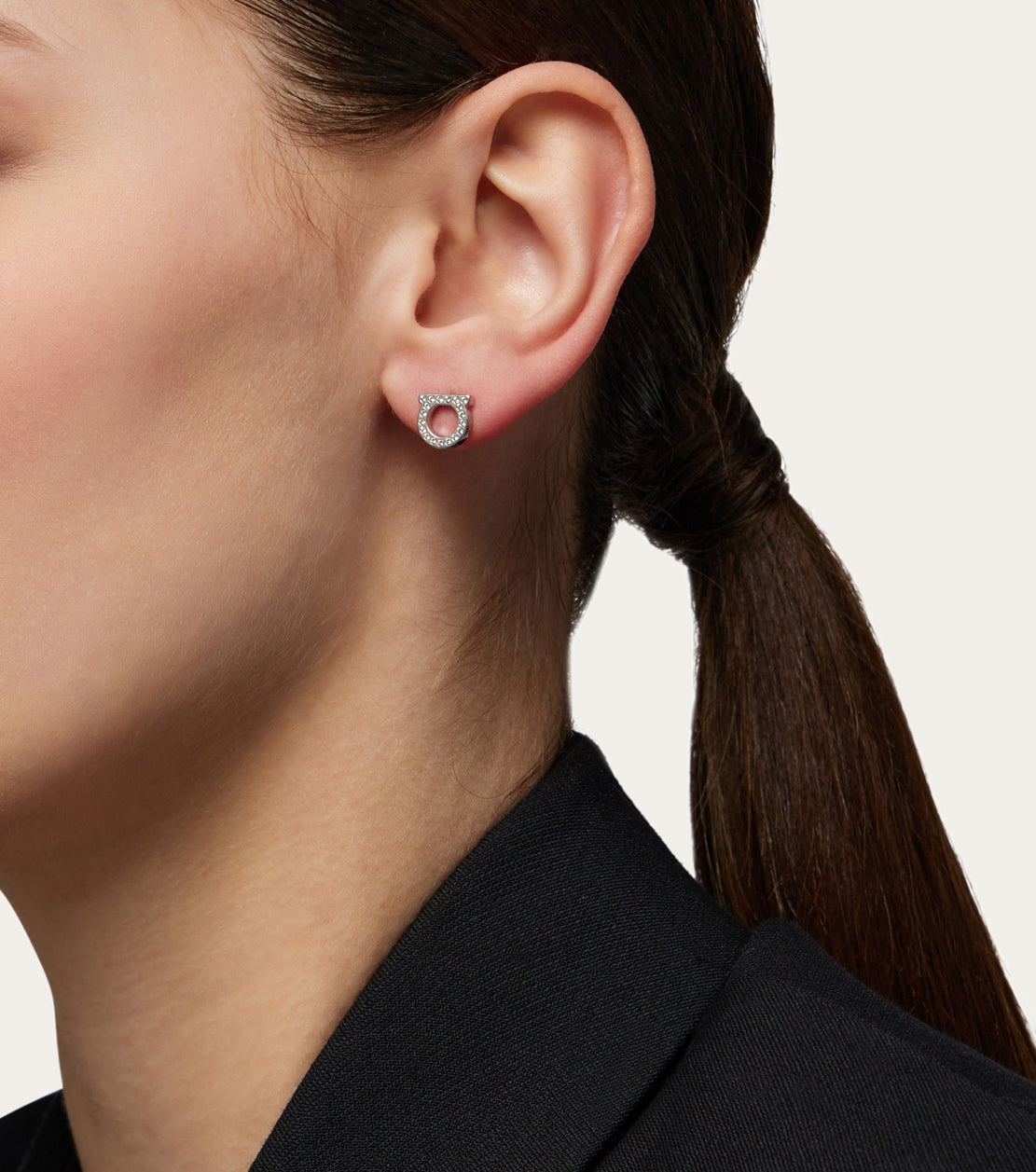 Ferragamo Pendientes cristales Gancini (S)