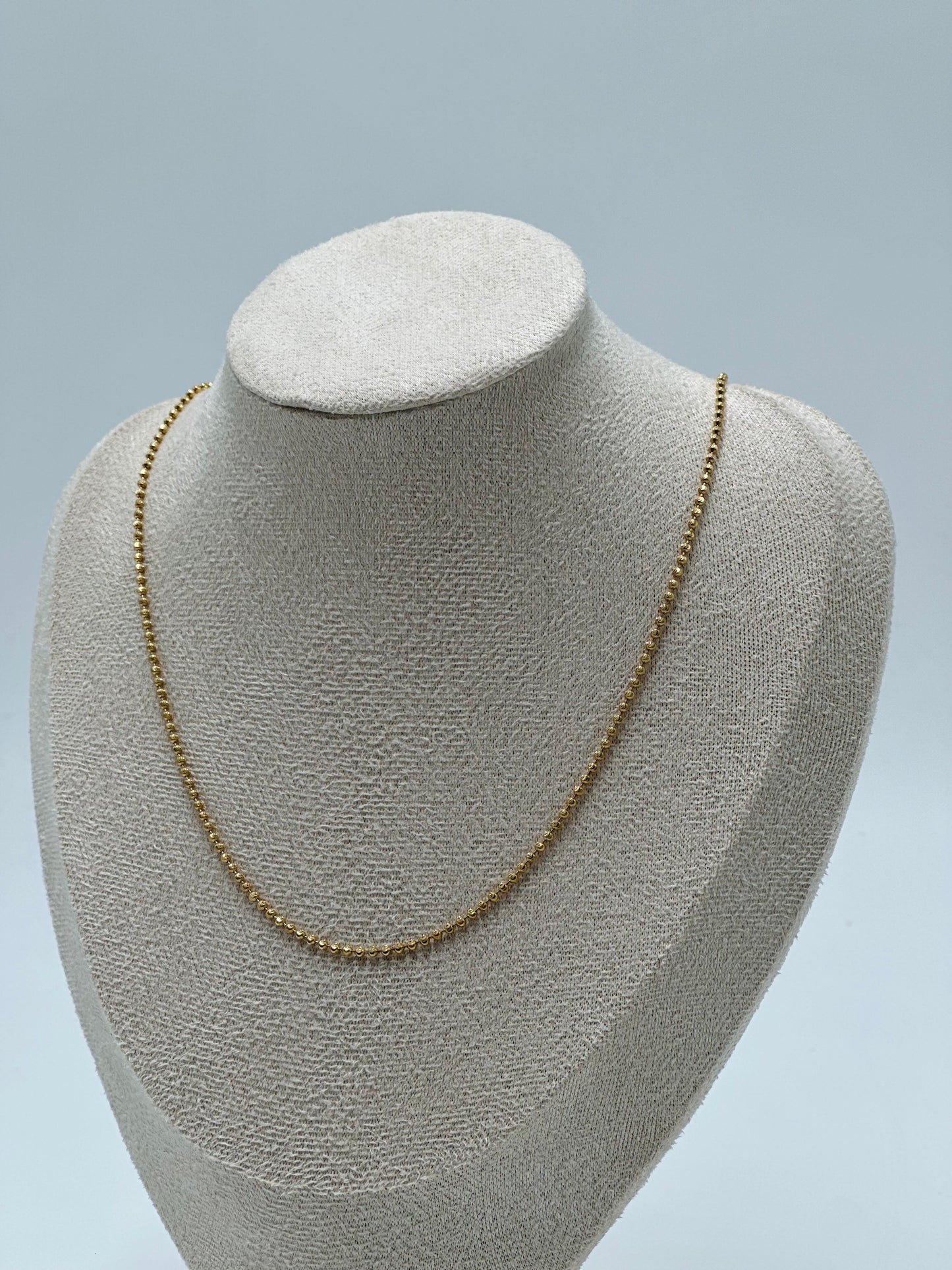Collar Oro 10k tejido de bolitas