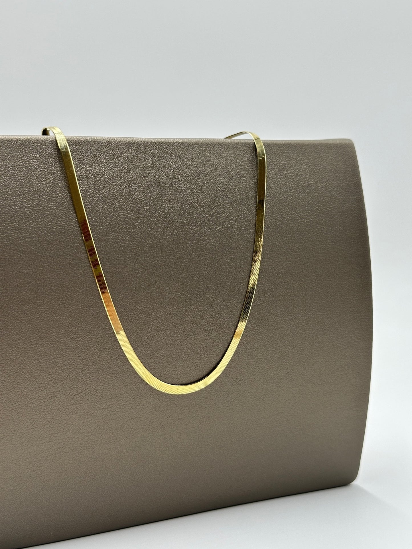 Collar de oro 10k planchado