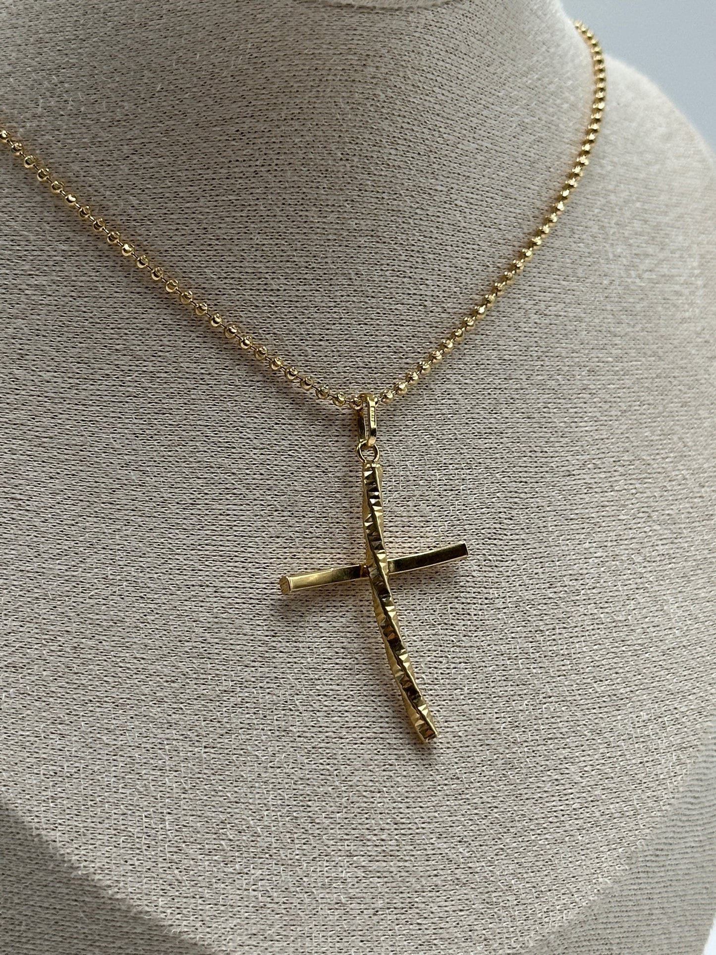 Dije de oro 10k cruz