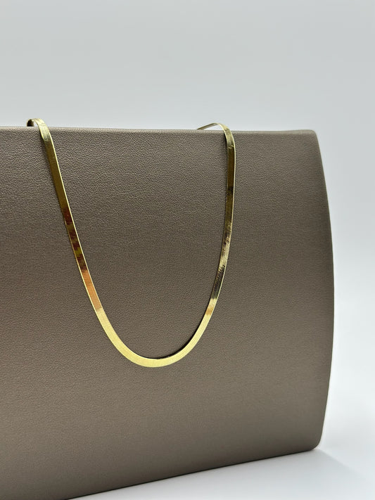 Collar de oro 10k planchado