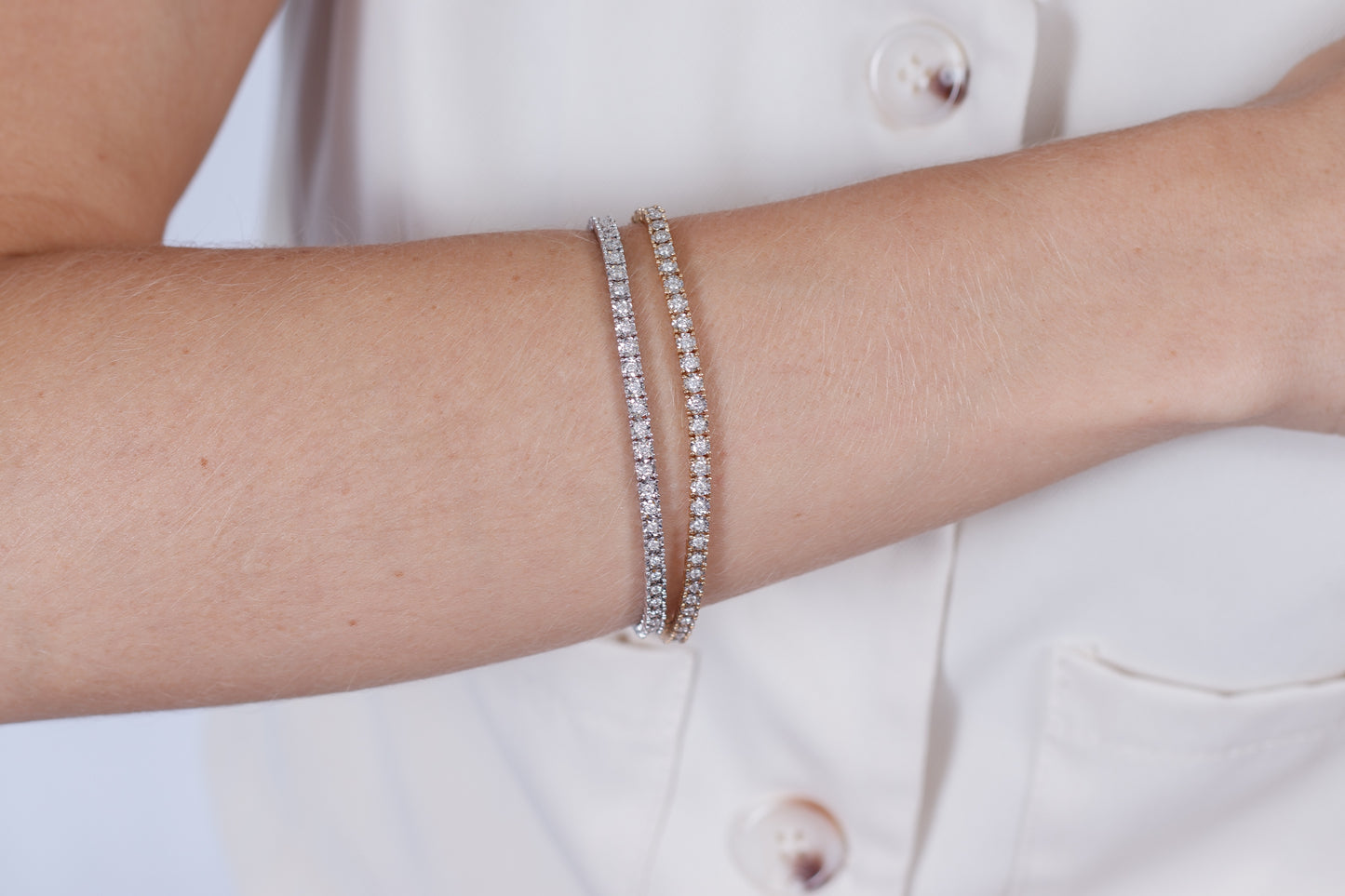 Pulsera Tenis Diamante Natural