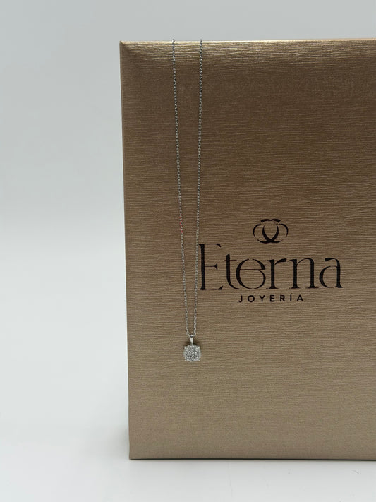 Collar Diamante natural 14K