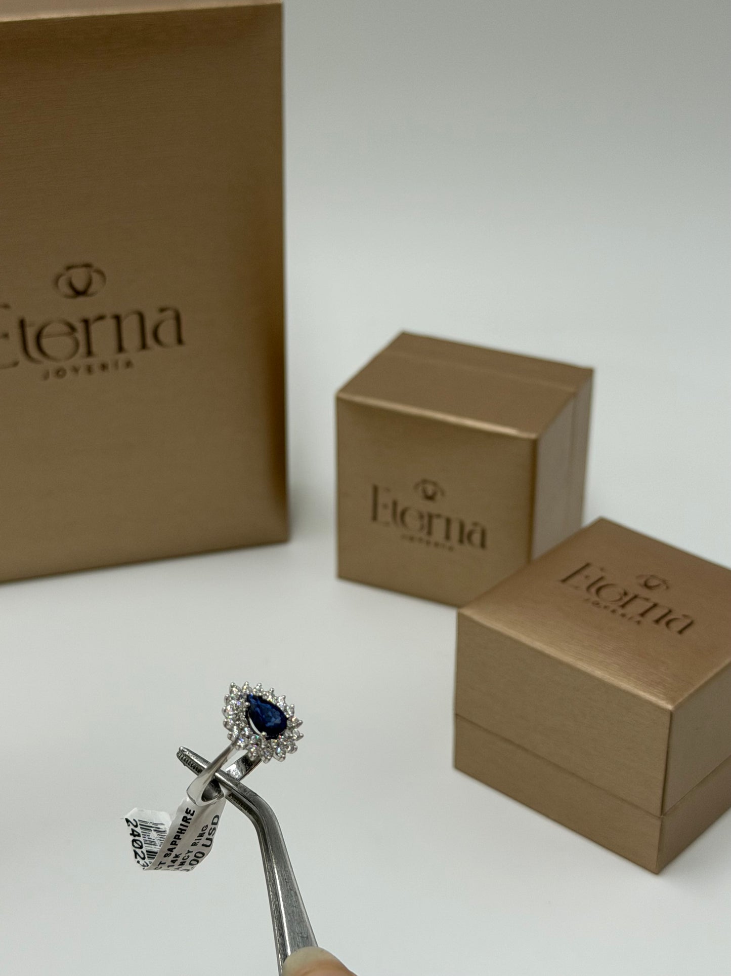 Anillo Zafiro 14K