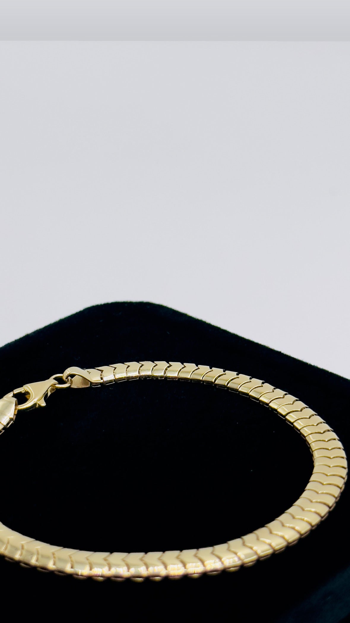 Pulso de oro 10k tejido serpiente