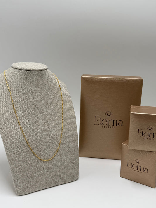 Collar 10k Tejido Torzal