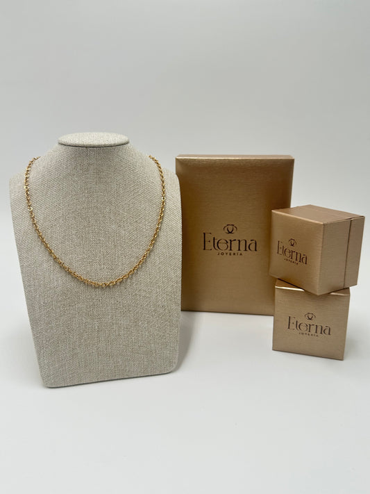 Collar de oro 10k tejido de cadena