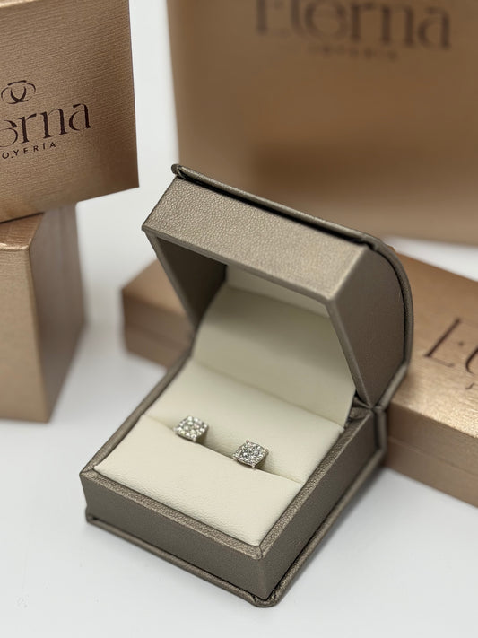 Pendientes Diamante 14K