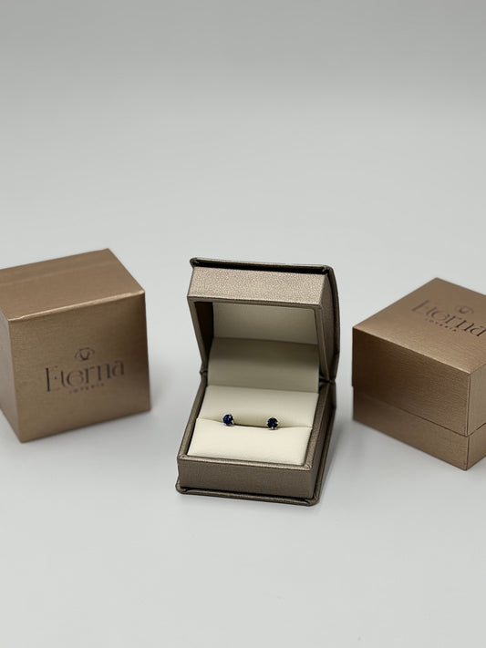 Broquel de Zafiro Oro blanco 14k