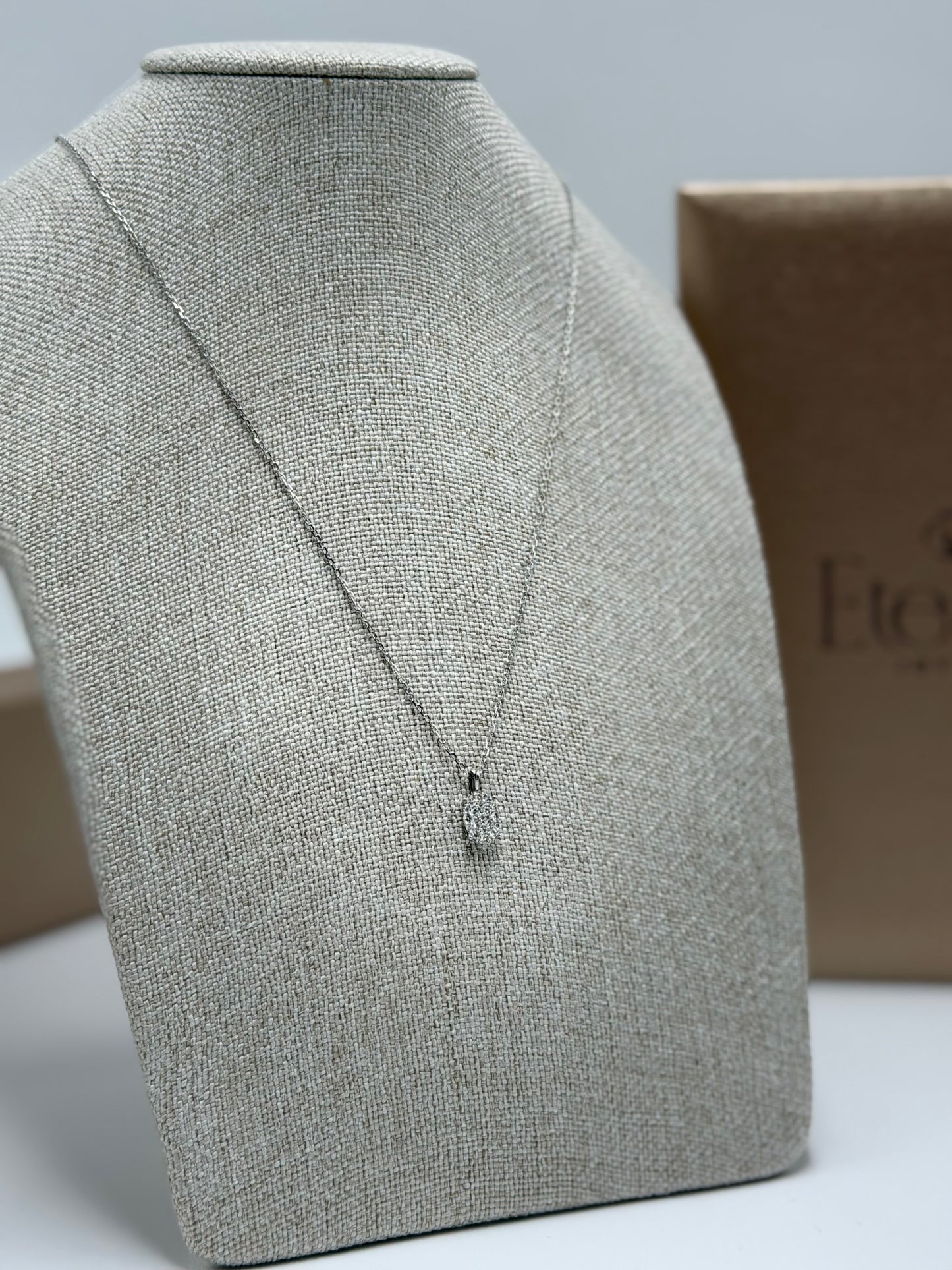 Collar Diamante natural 14K