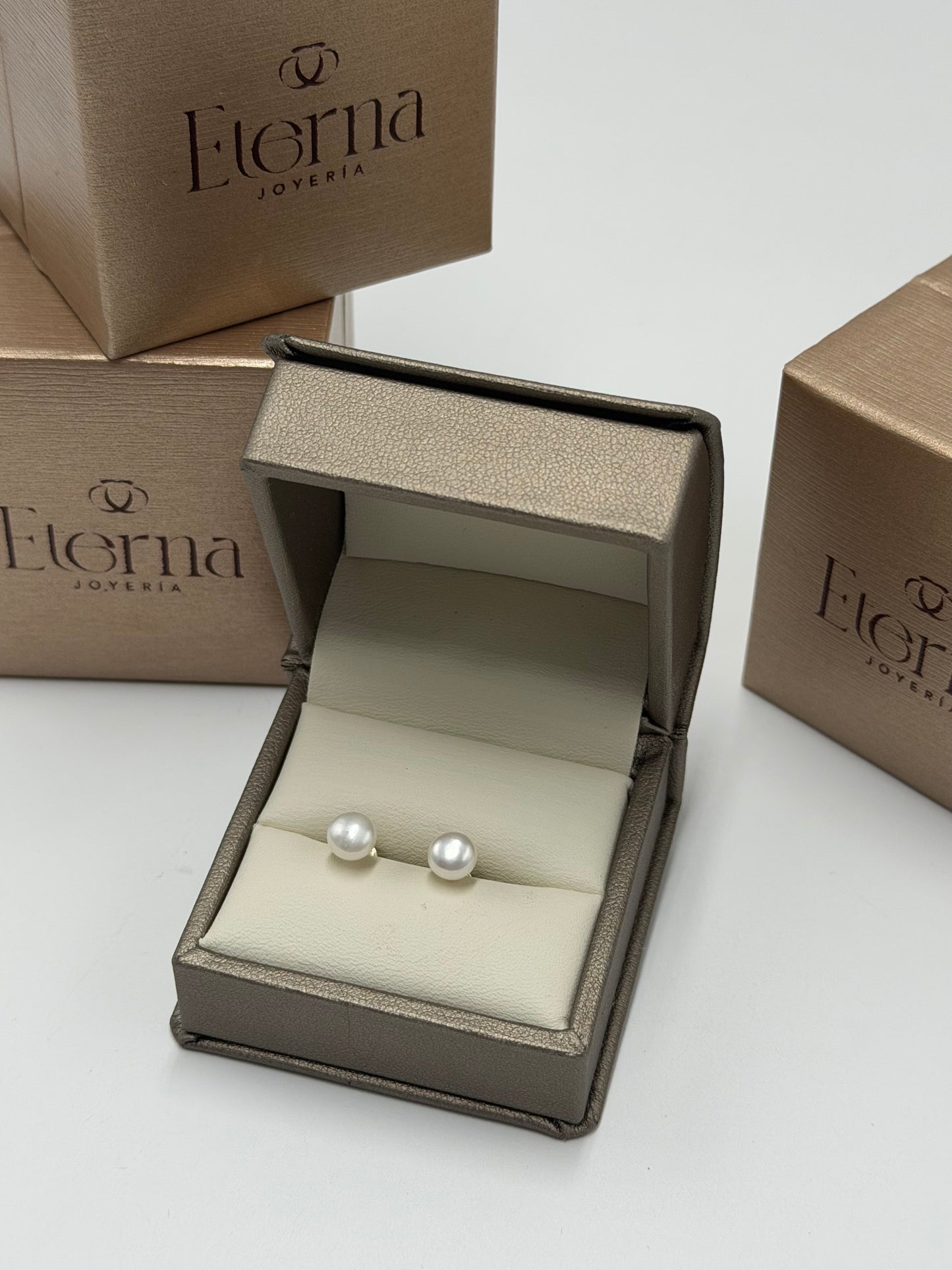 Broquel Oro 10k Perla