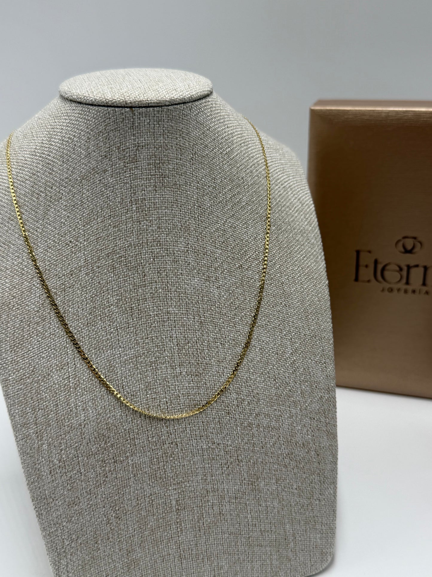 Collar 10K tejido Barbado