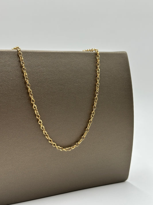 Collar de oro 10k tejido de cadena