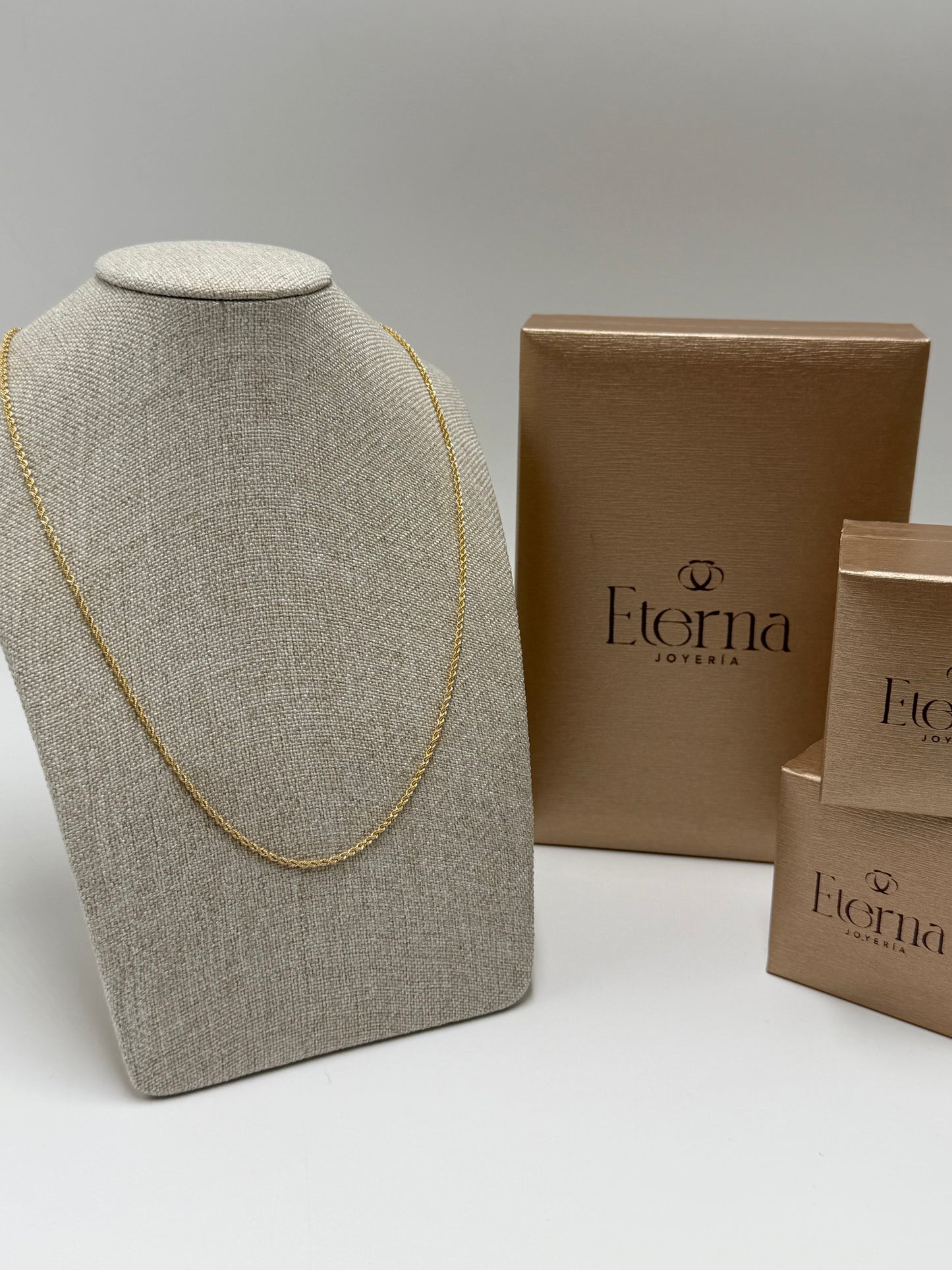Collar 10k Tejido Torzal