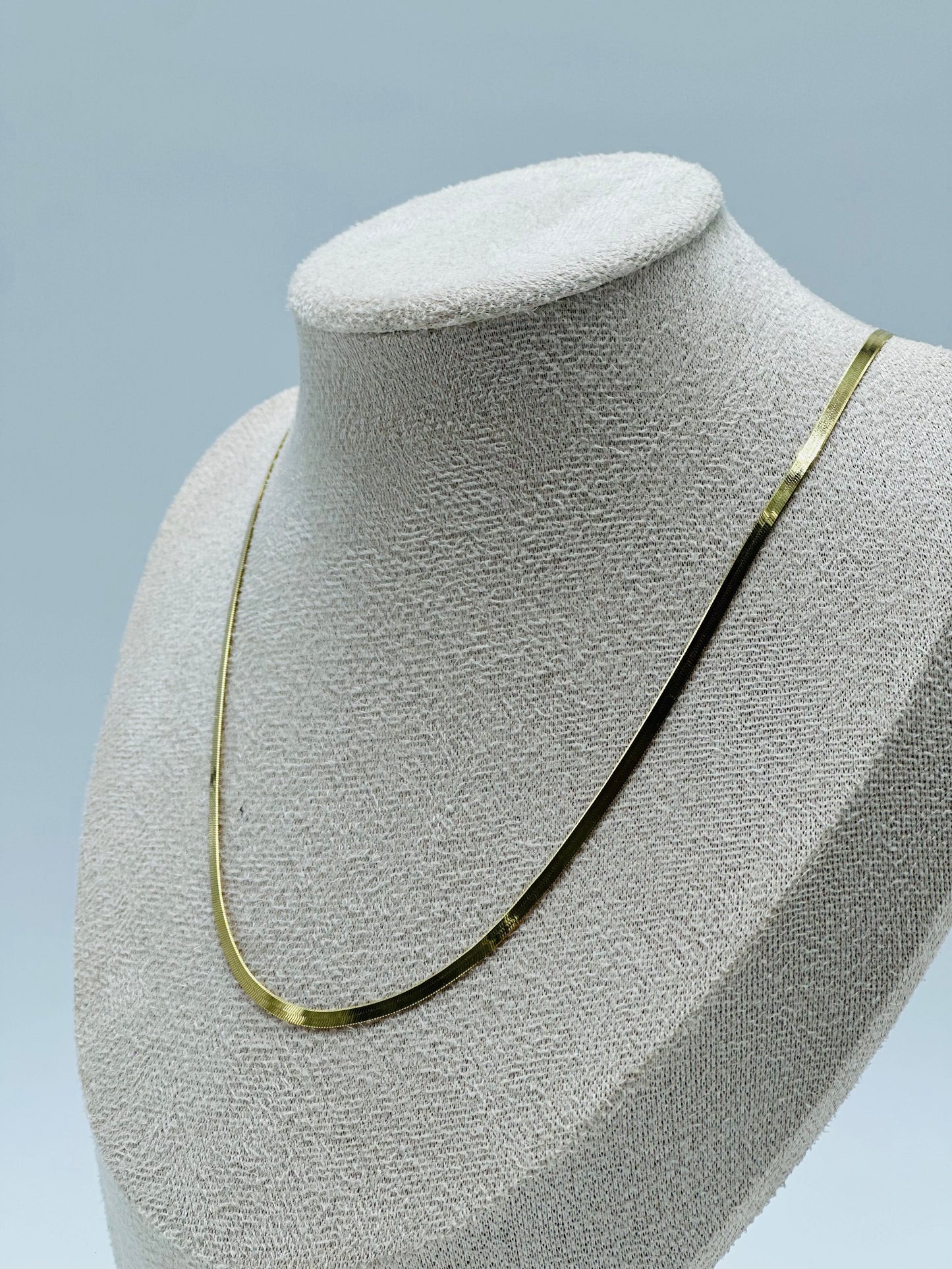 Collar de Oro 10k Tejido planchado