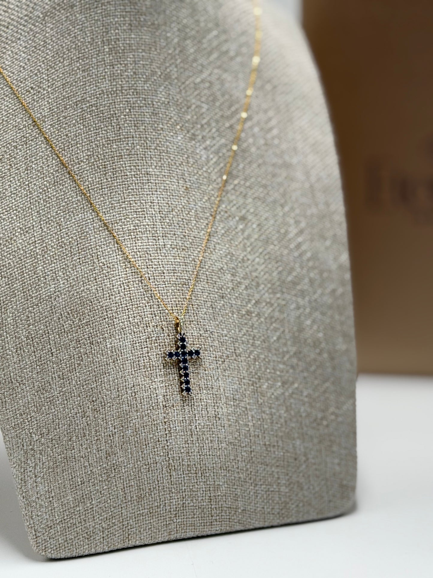 Collar Diamante con Zafiro
