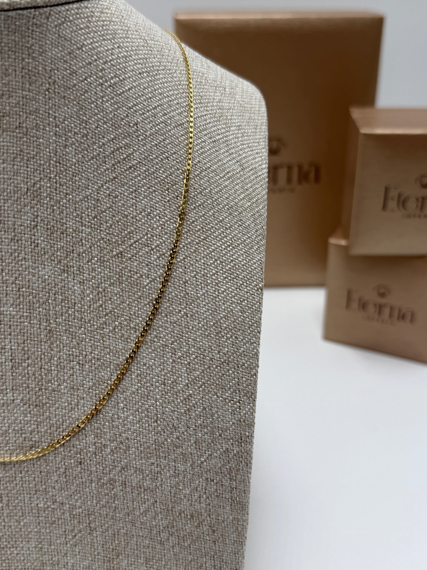 Collar 10K tejido Barbado