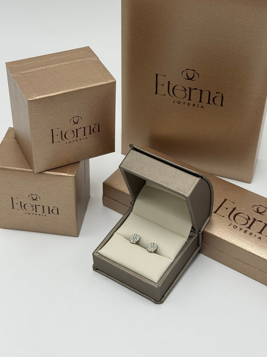 Pendientes Diamante 14K