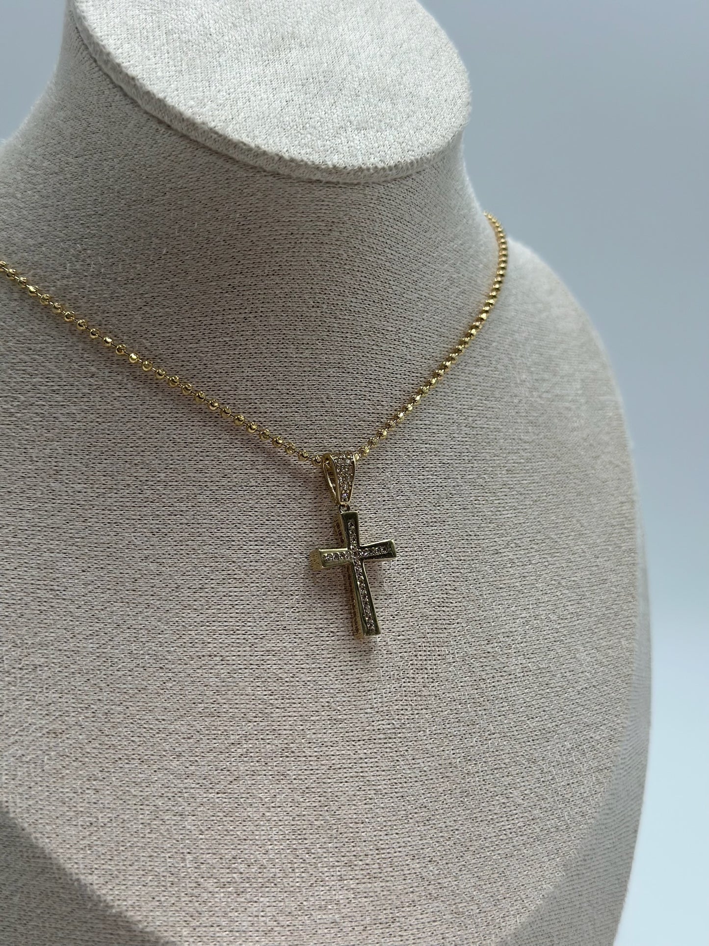 Dije de oro 10k cruz