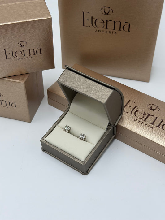 Pendientes Diamante 14K