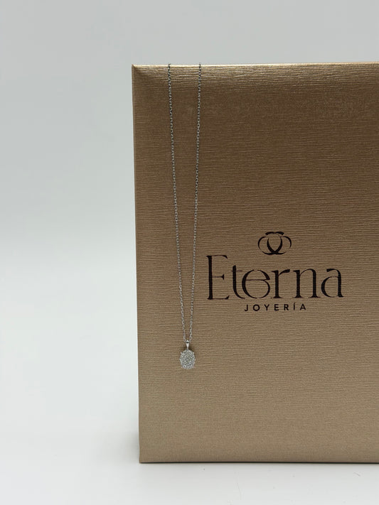 Collar Diamante natural 14K