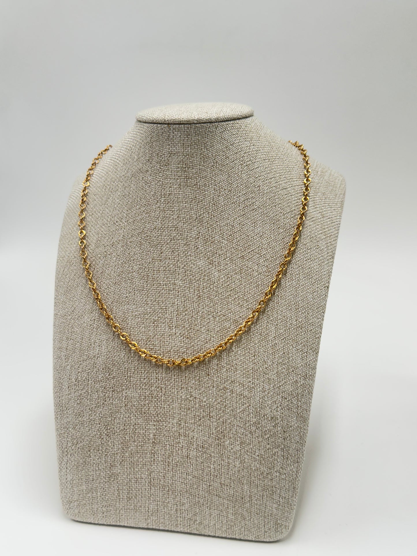 Collar de oro 10k tejido de cadena