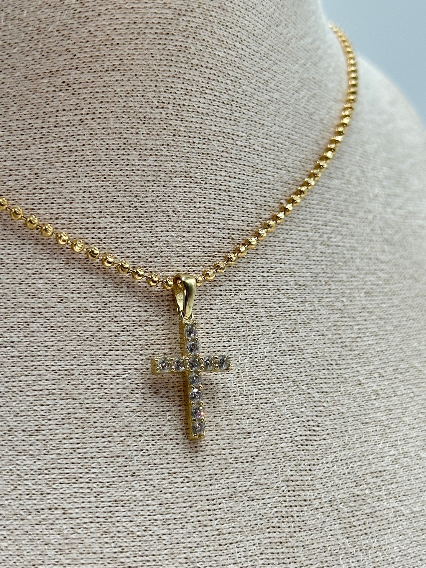 Dije de oro 10k cruz