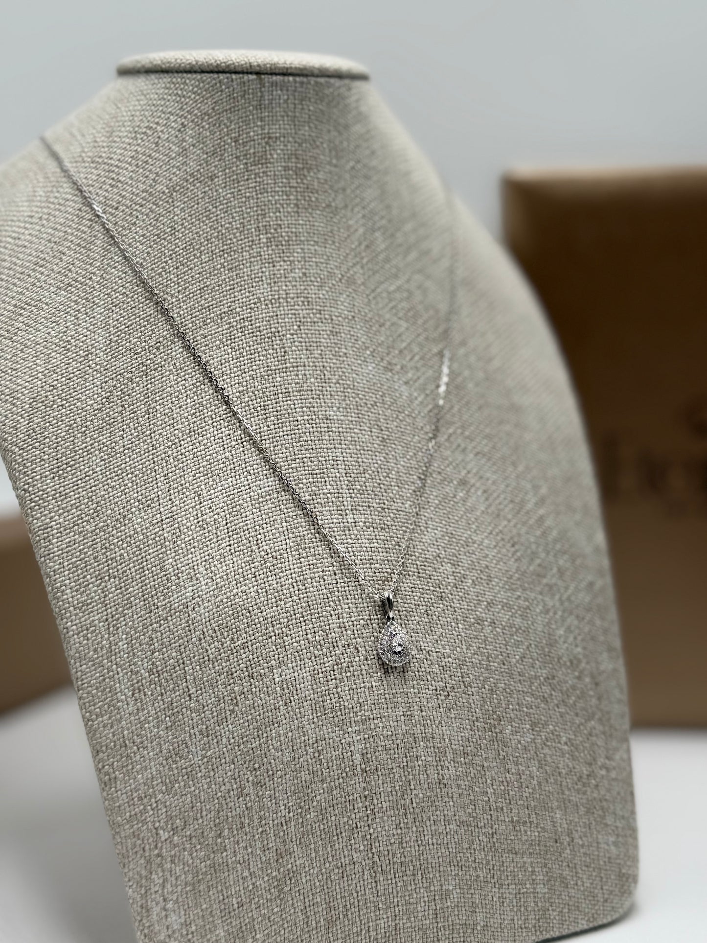 Collar Diamante natural 14K