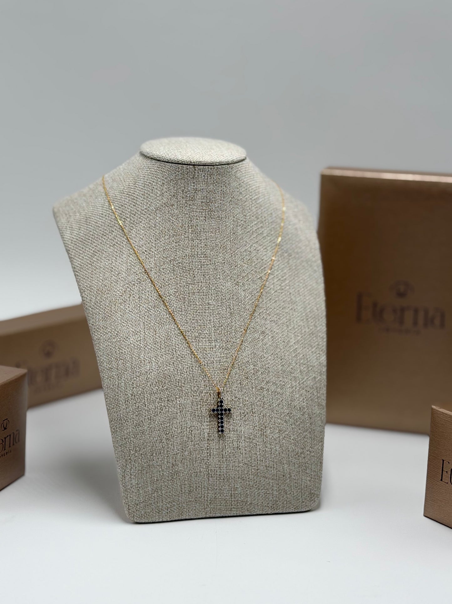 Collar Diamante con Zafiro