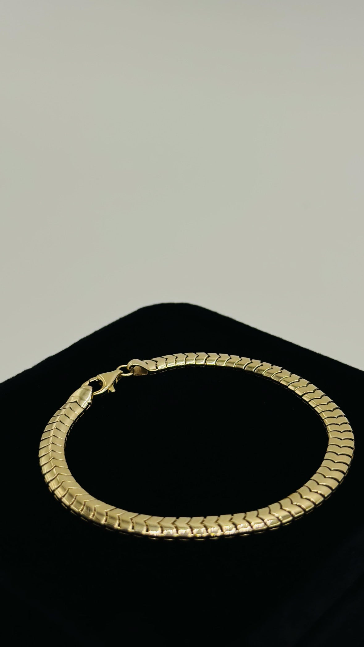 Pulso de oro 10k tejido serpiente