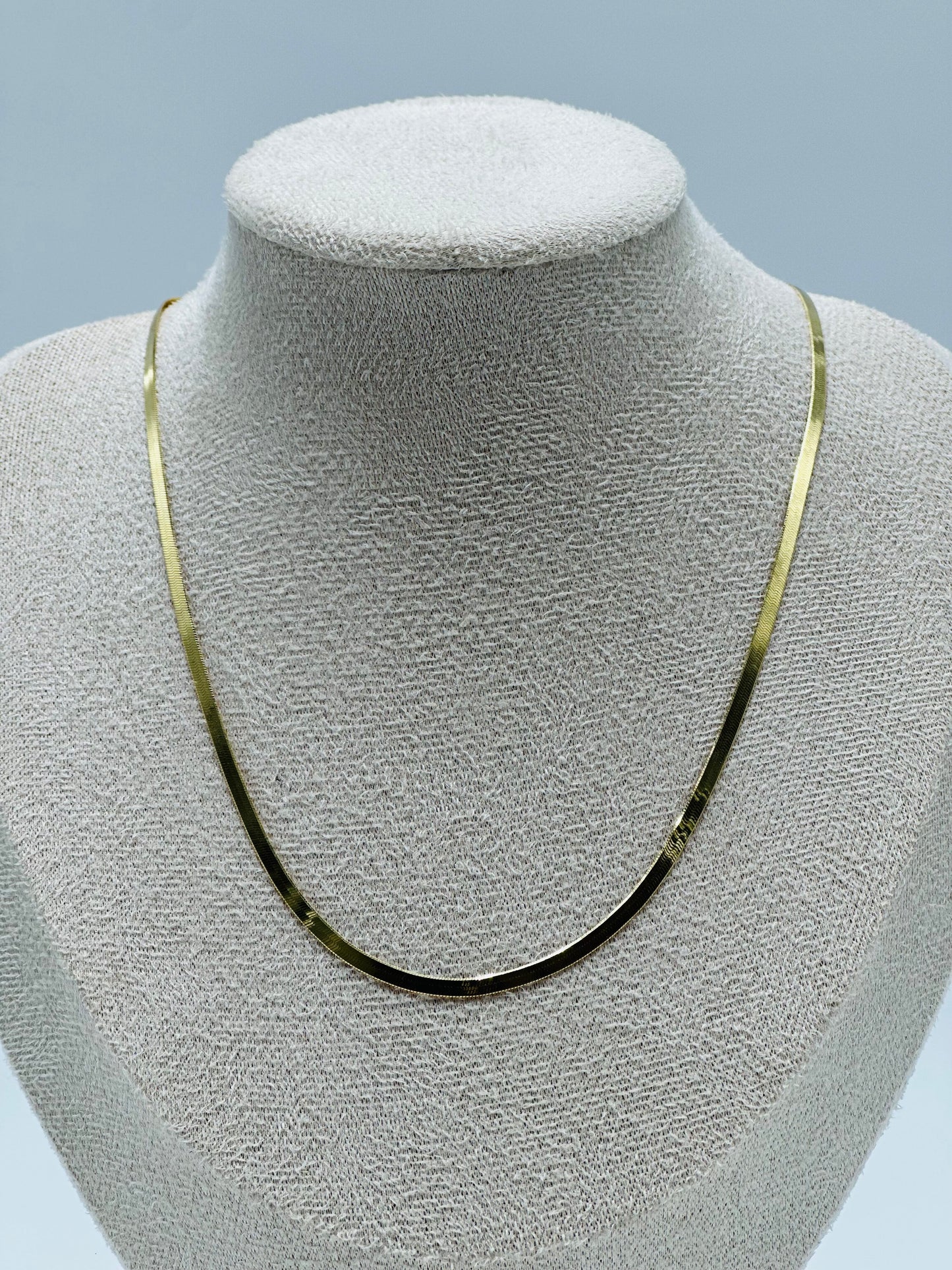 Collar de Oro 10k Tejido planchado