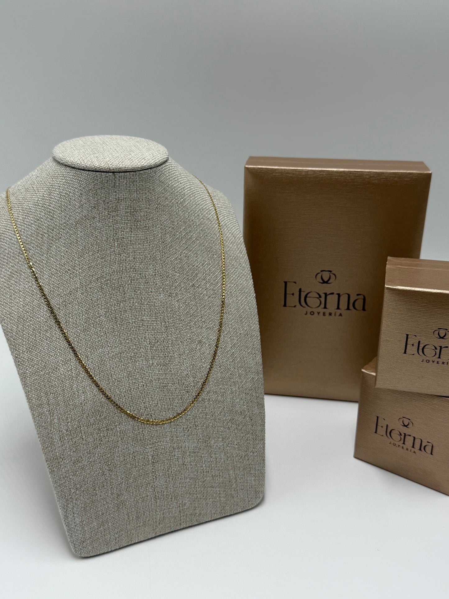 Collar 10K tejido Barbado