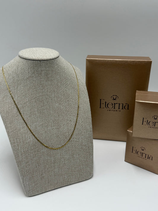 Collar 10K tejido Barbado