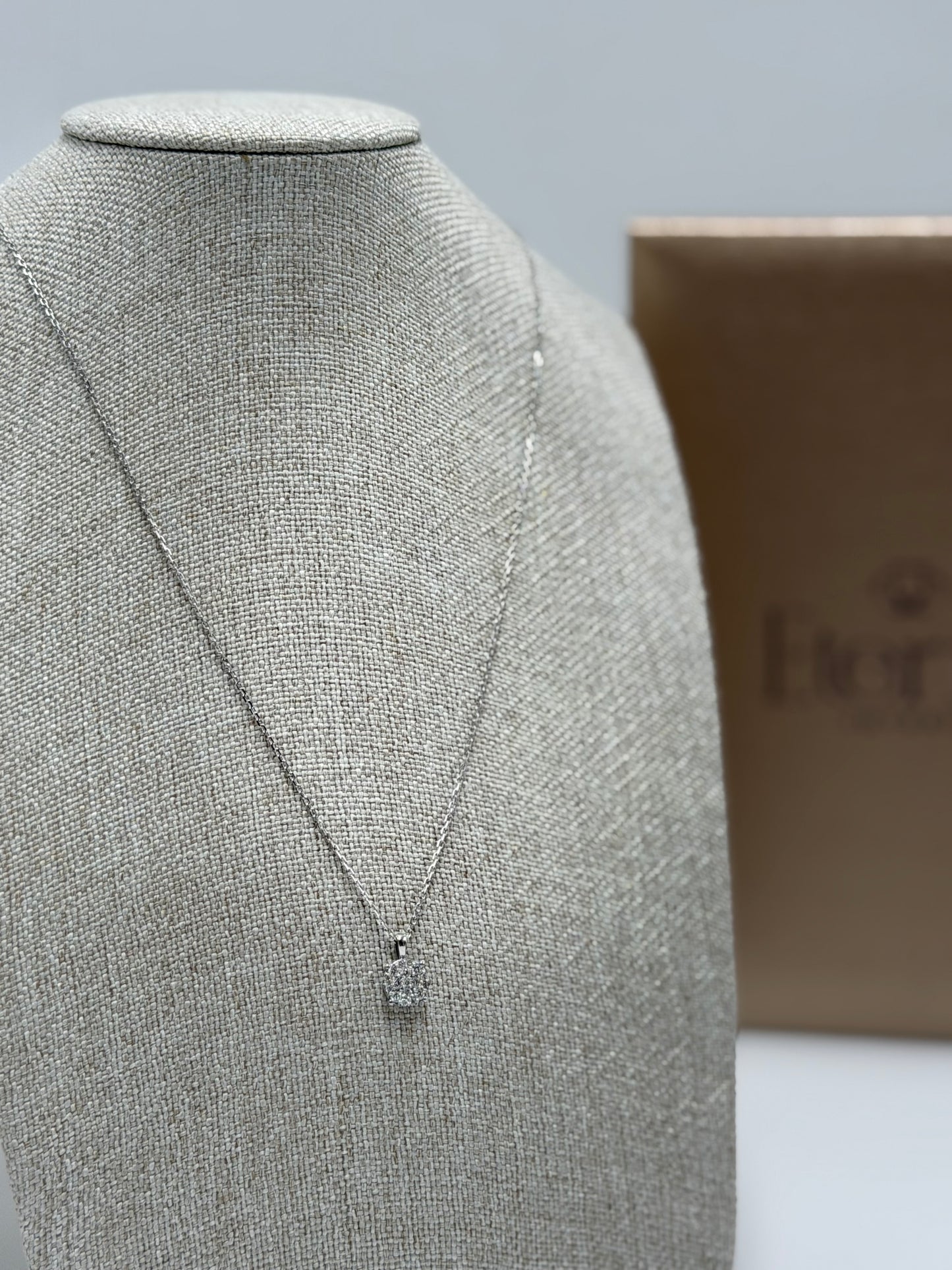 Collar Diamante natural 14K