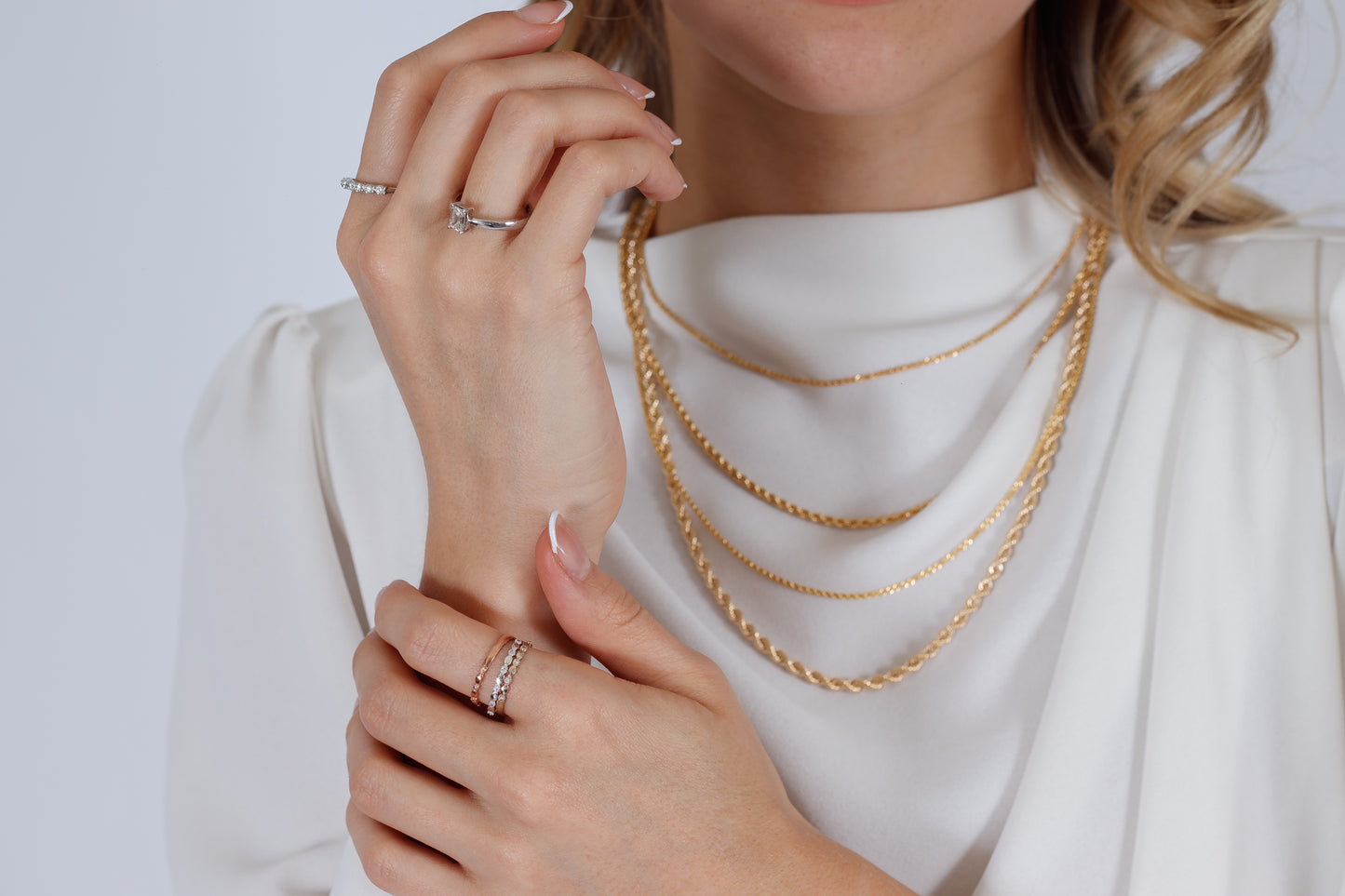 Collar de oro 10k Torzal