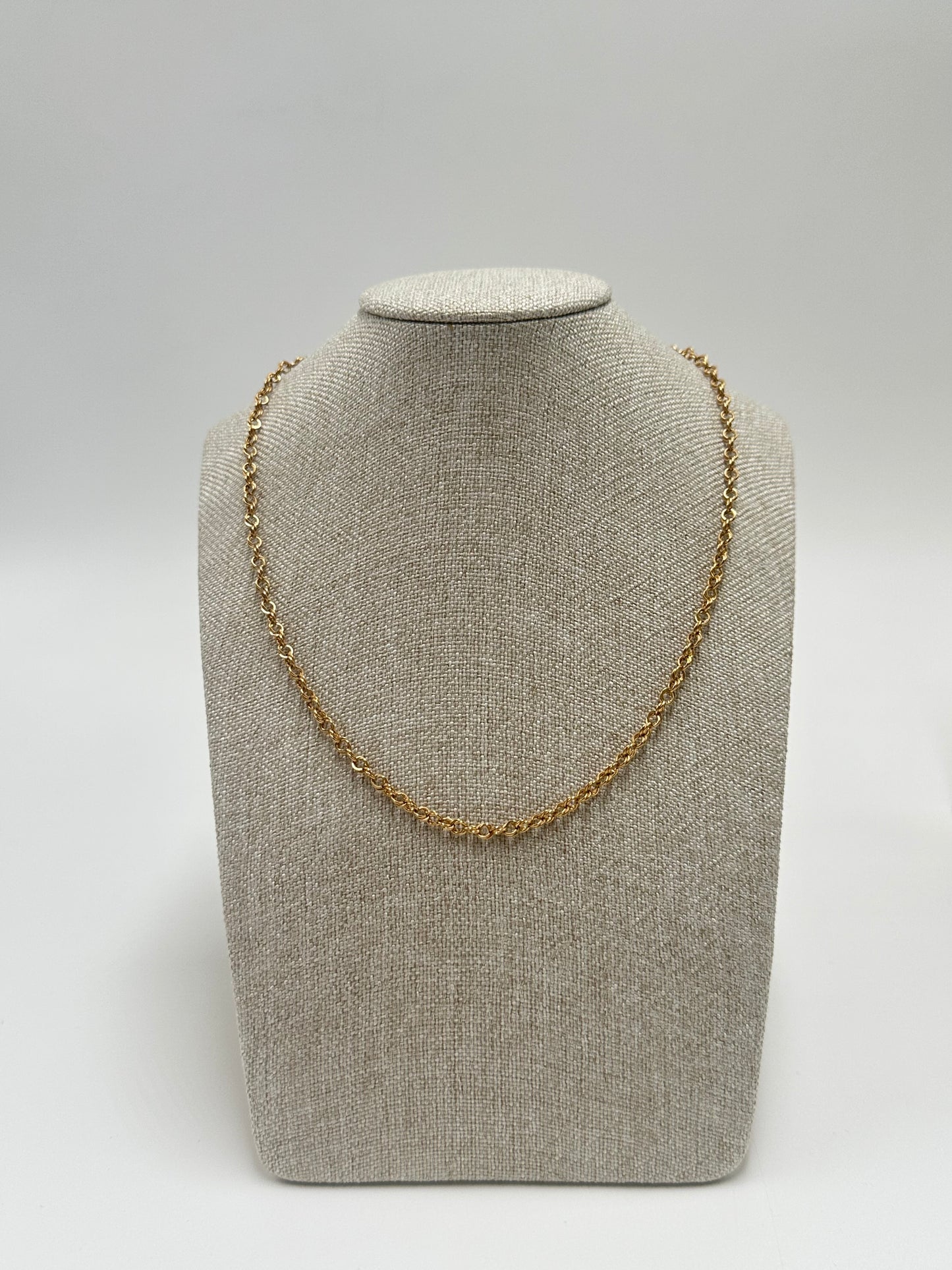 Collar de oro 10k tejido de cadena