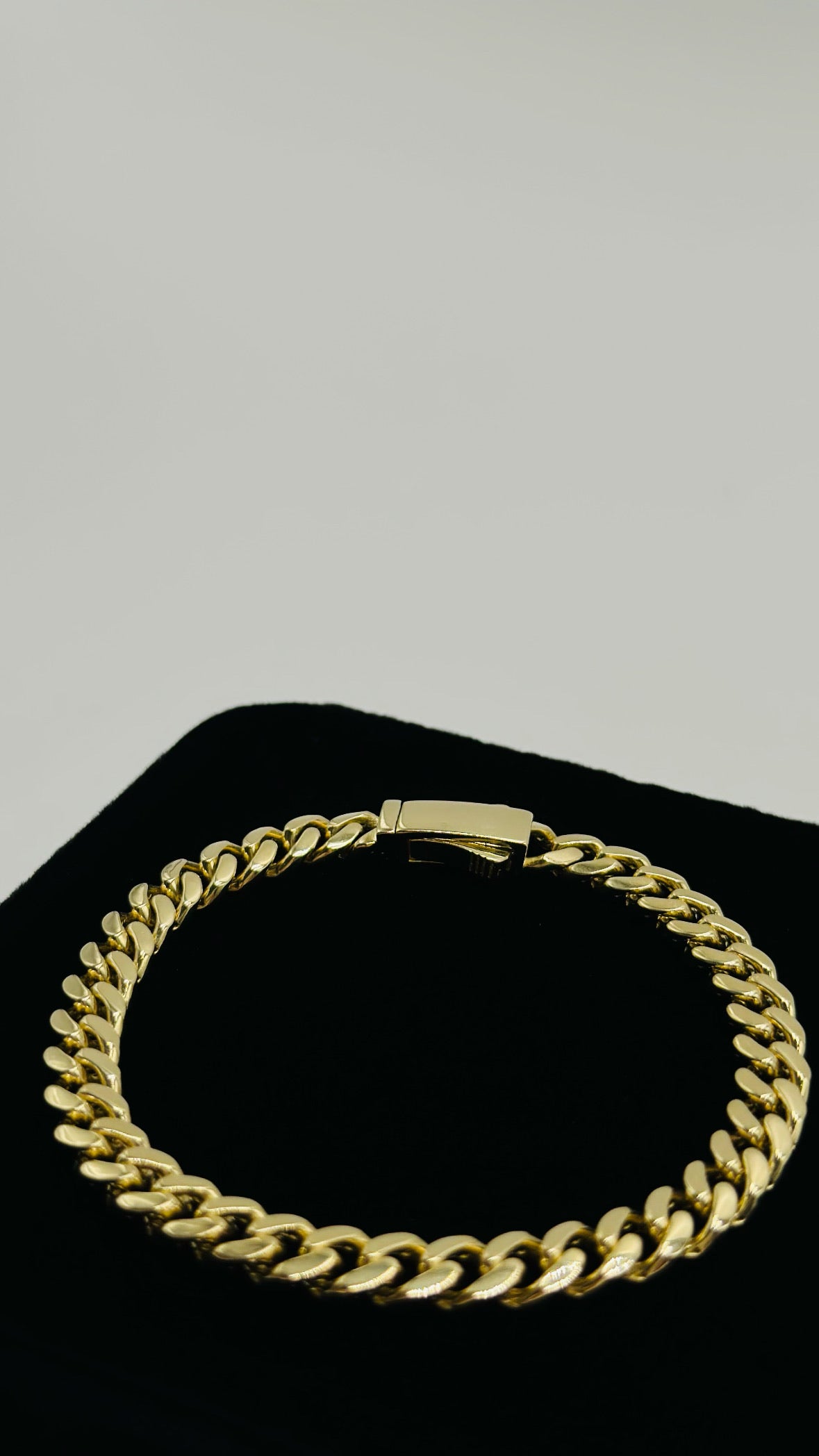 Pulso oro 10k tejido Cubano