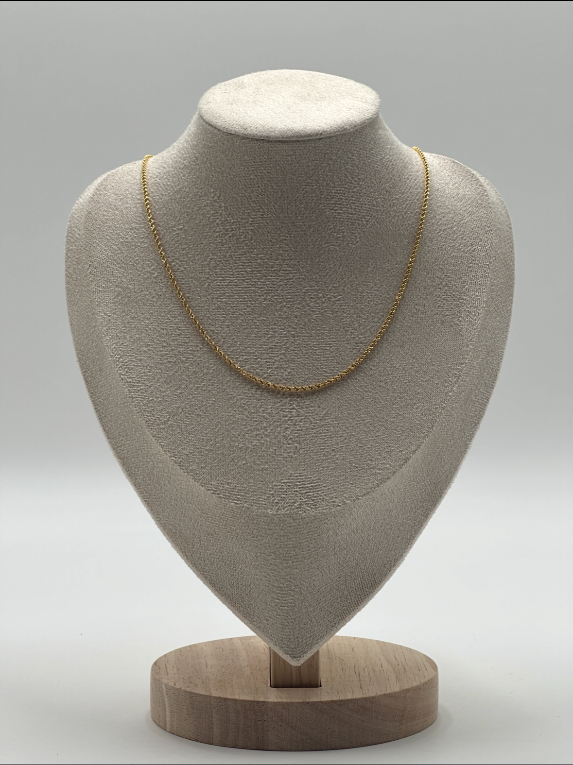 Cadena de oro 10 k Torzal